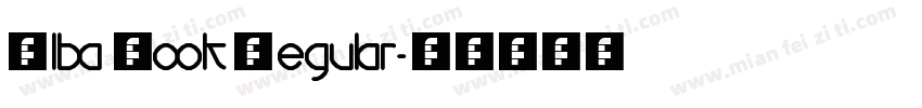 Alba Book Regular字体转换